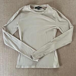 Cream Long Sleeve Shirt